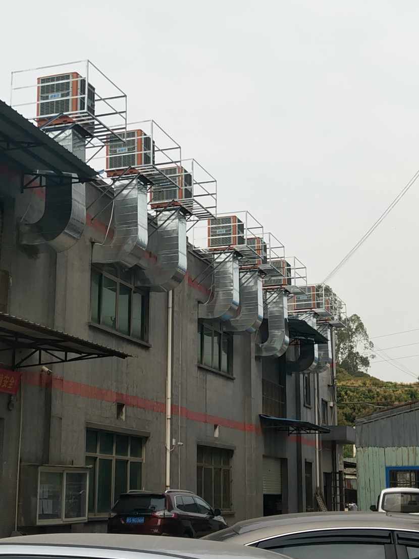 打磨車間環(huán)?？照{(diào)降溫工程